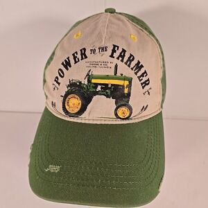 John Deere Cap Power To The Farmer‎ 100% Cotton Adjustable Baseball Hat